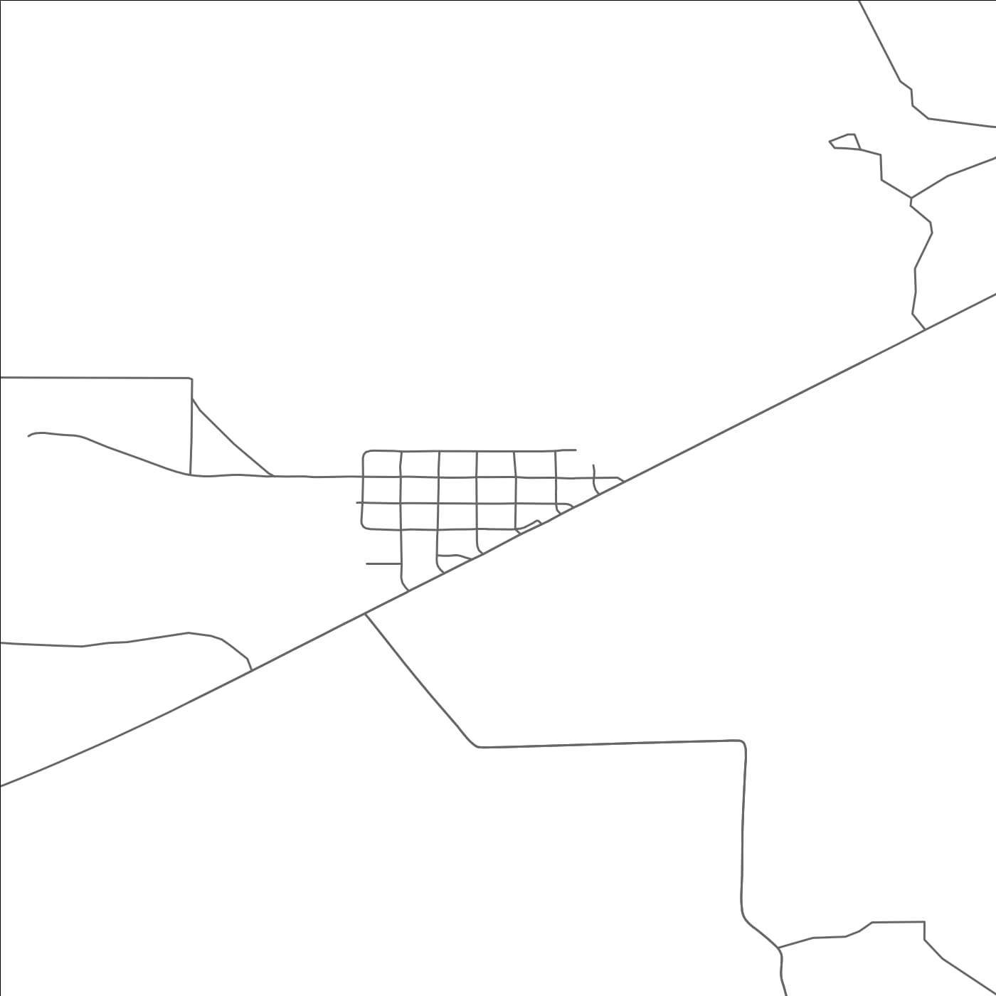 ROAD MAP OF MELSTONE, MONTANA BY MAPBAKES