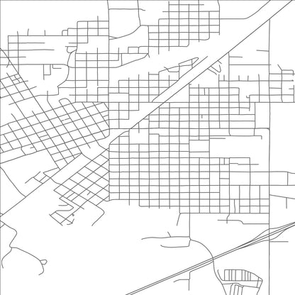 ROAD MAP OF MILES CITY, MONTANA BY MAPBAKES