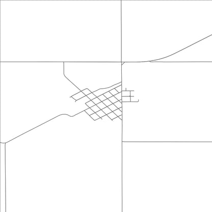 ROAD MAP OF MOORE, MONTANA BY MAPBAKES