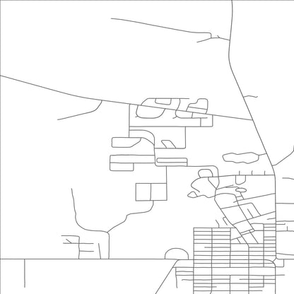 ROAD MAP OF NORTH BROWNING, MONTANA BY MAPBAKES