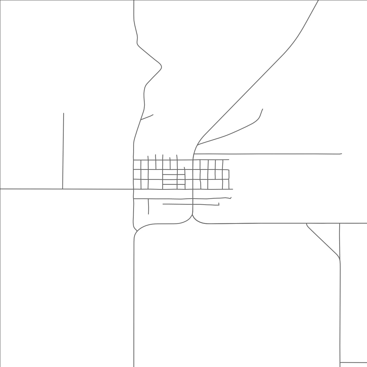 ROAD MAP OF OPHEIM, MONTANA BY MAPBAKES