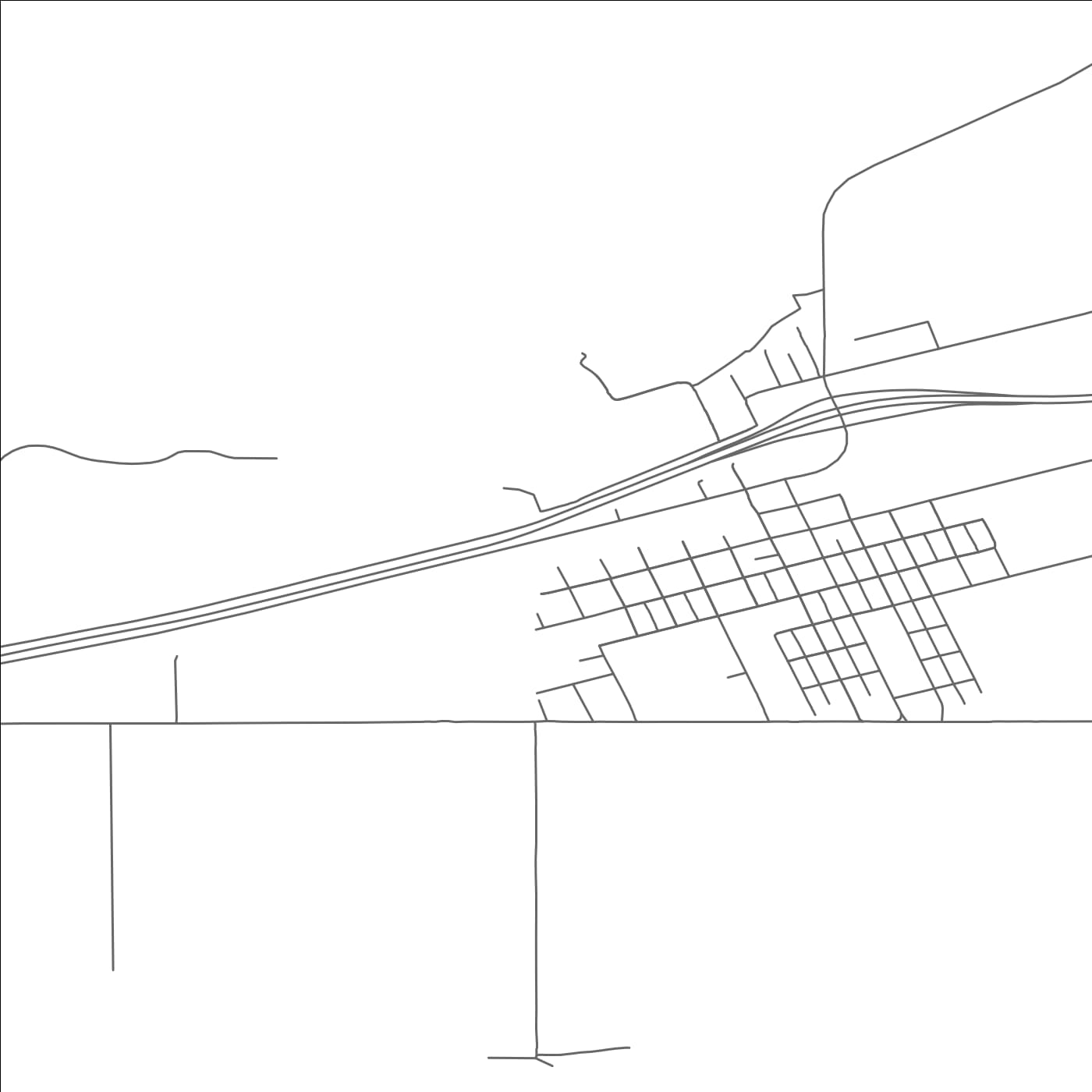 ROAD MAP OF PARK CITY, MONTANA BY MAPBAKES