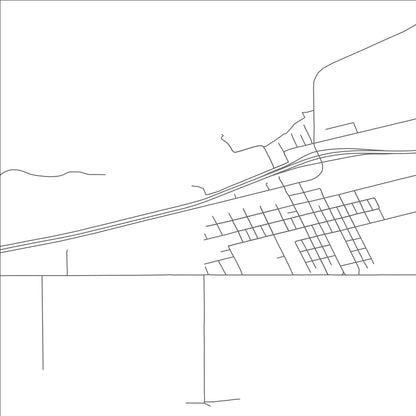 ROAD MAP OF PARK CITY, MONTANA BY MAPBAKES