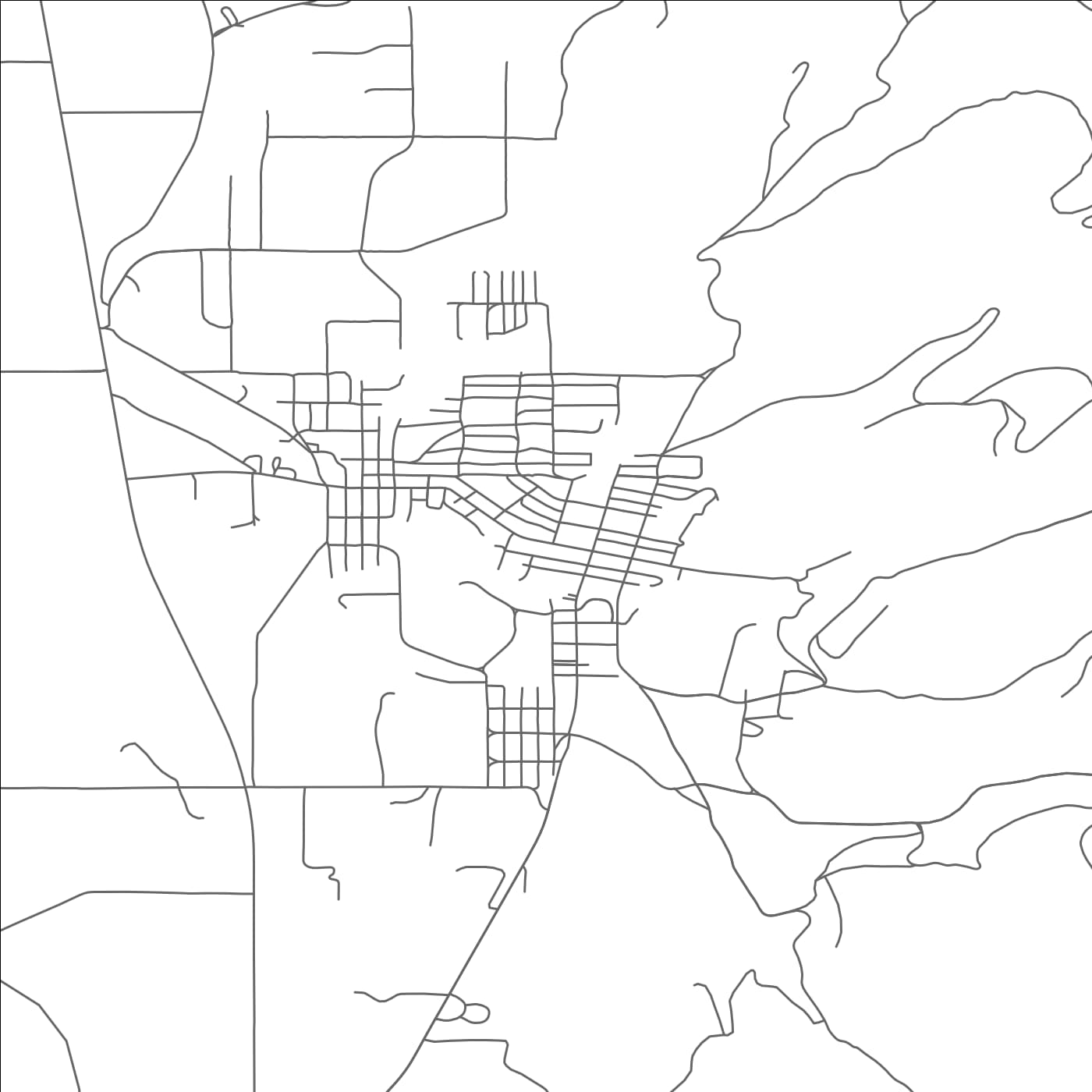 ROAD MAP OF PHILIPSBURG, MONTANA BY MAPBAKES