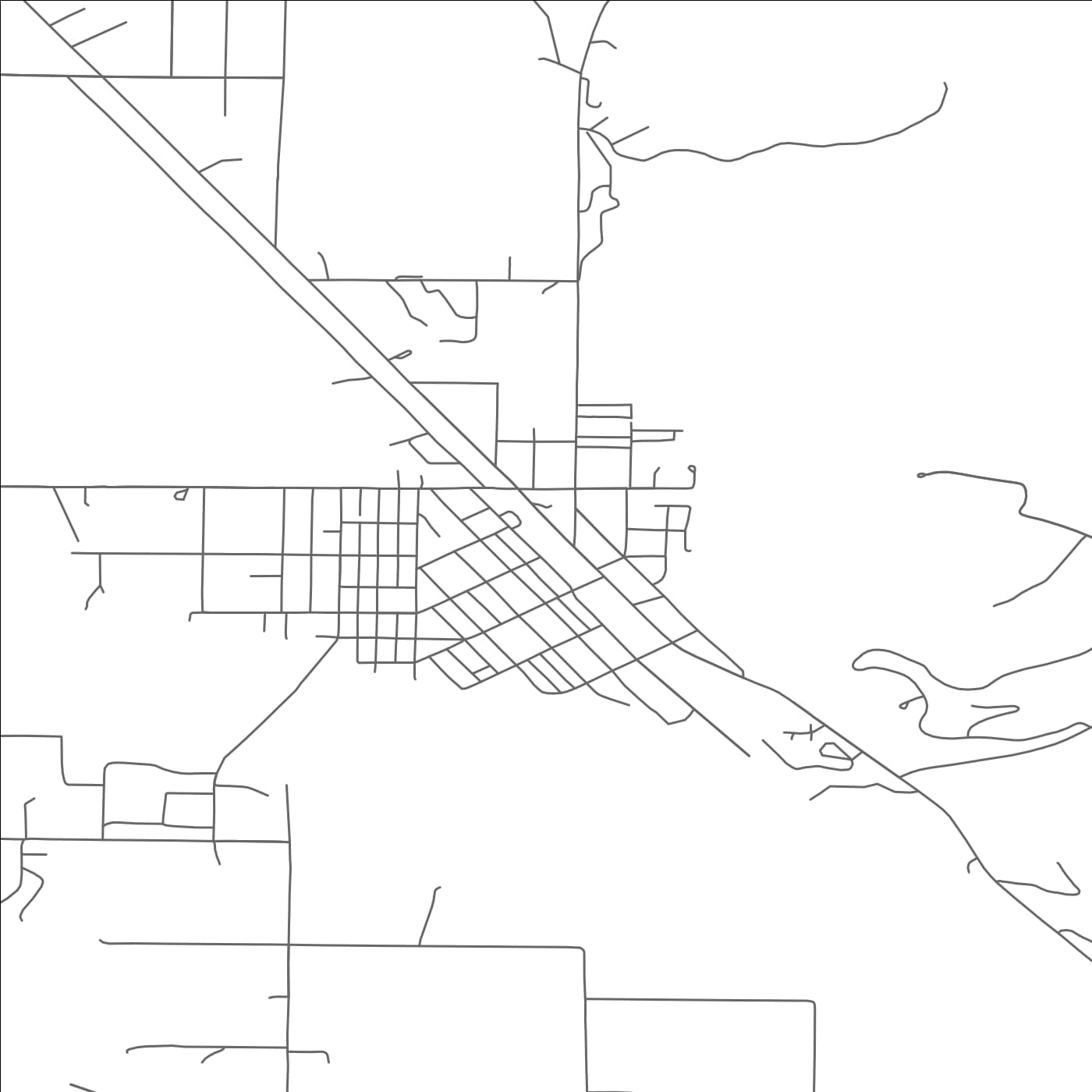 ROAD MAP OF PLAINS, MONTANA BY MAPBAKES