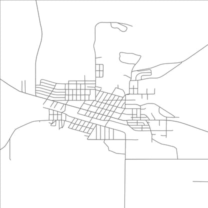 ROAD MAP OF PLENTYWOOD, MONTANA BY MAPBAKES