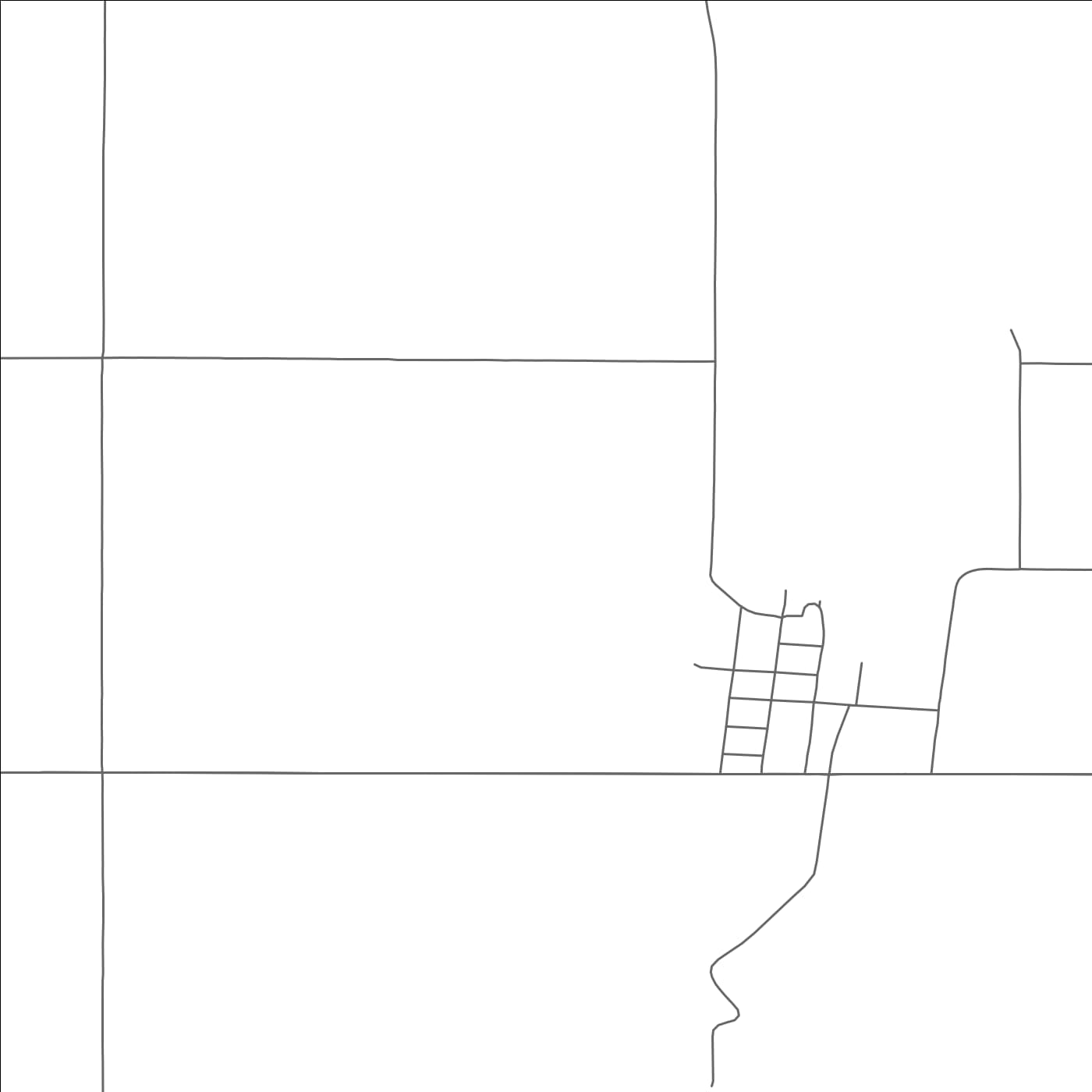 ROAD MAP OF POWER, MONTANA BY MAPBAKES