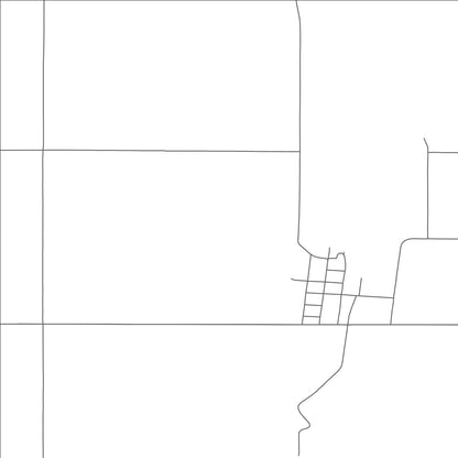 ROAD MAP OF POWER, MONTANA BY MAPBAKES