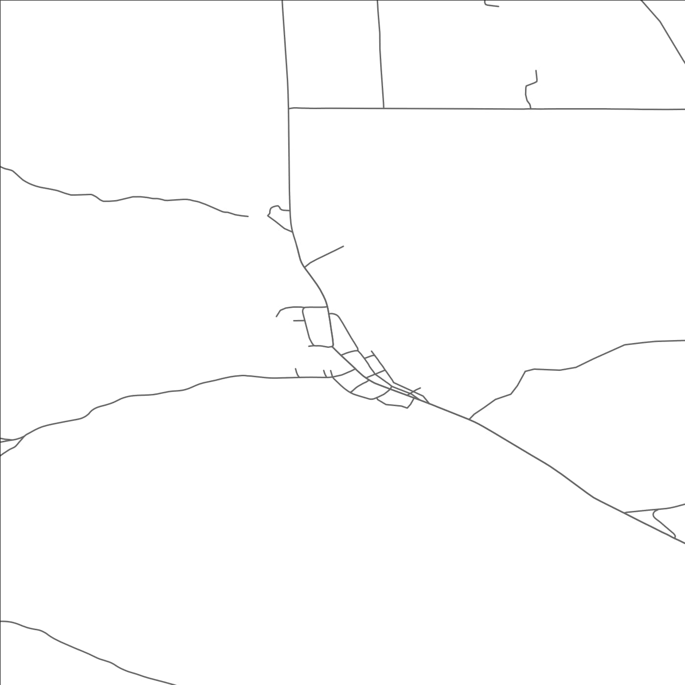 ROAD MAP OF RADERSBURG, MONTANA BY MAPBAKES