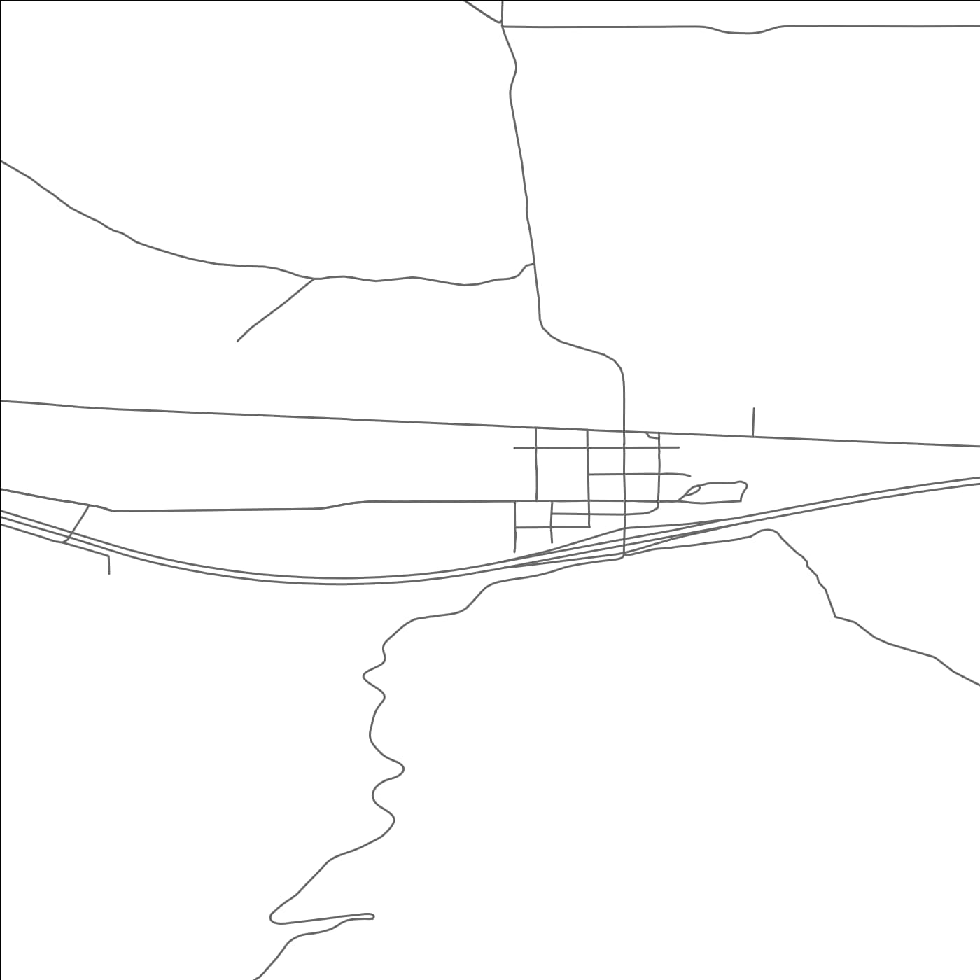 ROAD MAP OF REED POINT, MONTANA BY MAPBAKES