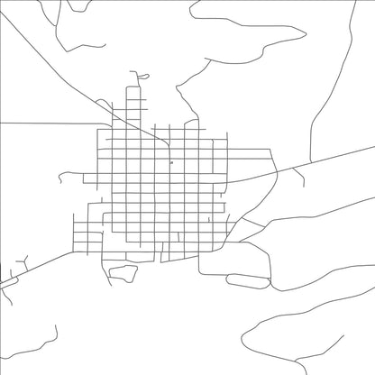 ROAD MAP OF ROUNDUP, MONTANA BY MAPBAKES