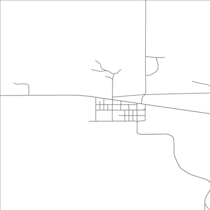 ROAD MAP OF ROY, MONTANA BY MAPBAKES