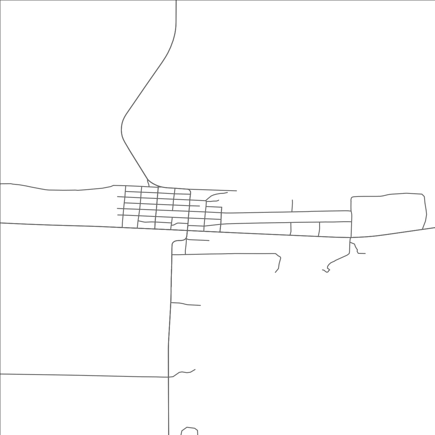 ROAD MAP OF RYEGATE, MONTANA BY MAPBAKES