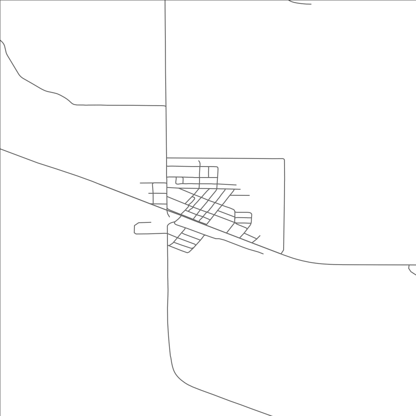 ROAD MAP OF SACO, MONTANA BY MAPBAKES