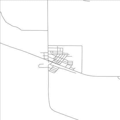 ROAD MAP OF SACO, MONTANA BY MAPBAKES