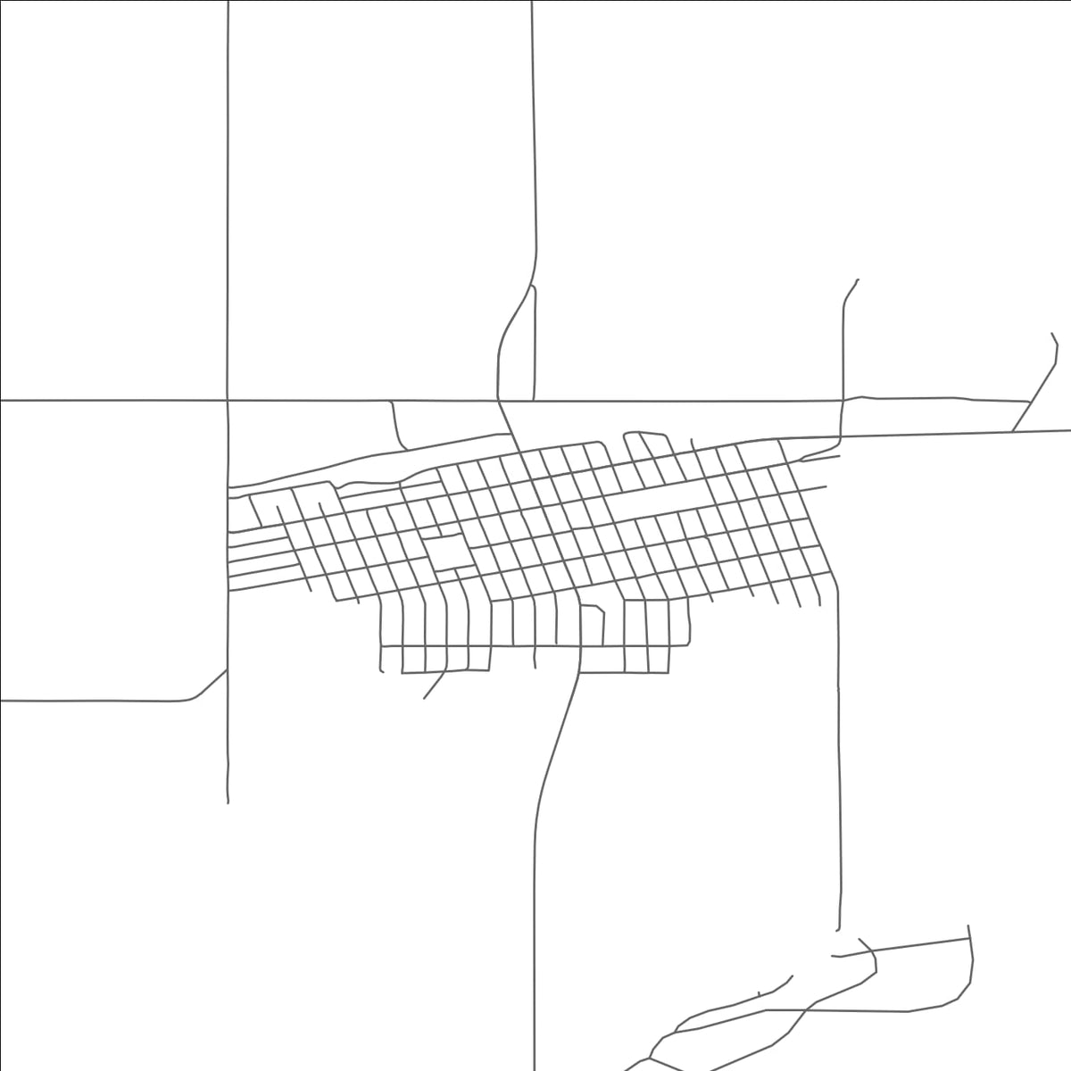 ROAD MAP OF SCOBEY, MONTANA BY MAPBAKES