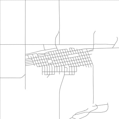 ROAD MAP OF SCOBEY, MONTANA BY MAPBAKES