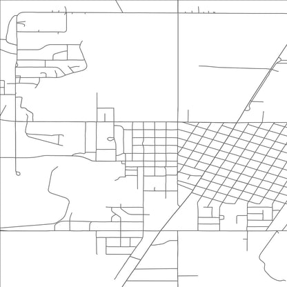 ROAD MAP OF SIDNEY, MONTANA BY MAPBAKES