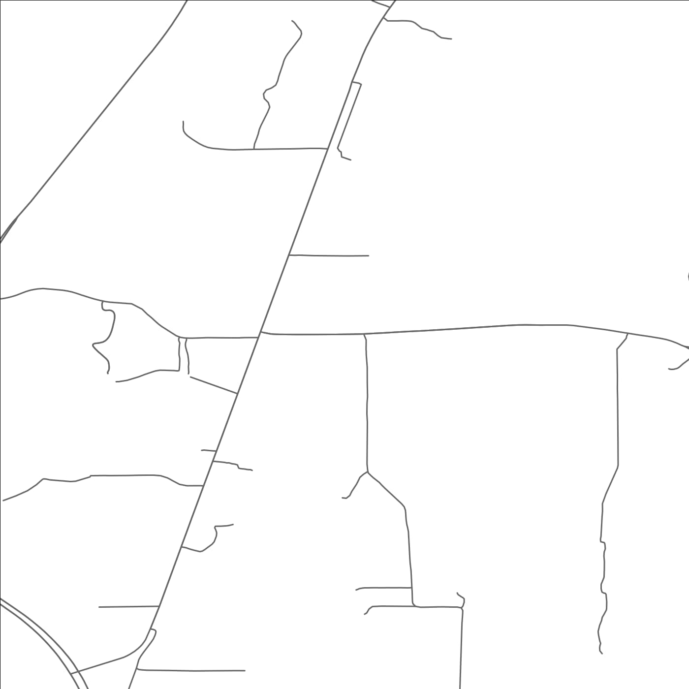 ROAD MAP OF SILESIA, MONTANA BY MAPBAKES