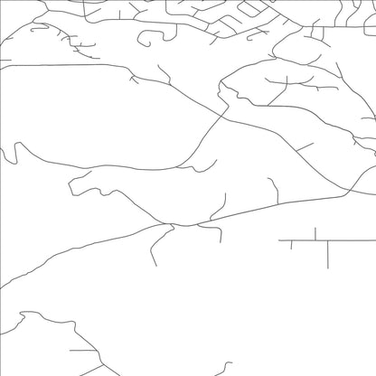 ROAD MAP OF SOUTH HILLS, MONTANA BY MAPBAKES