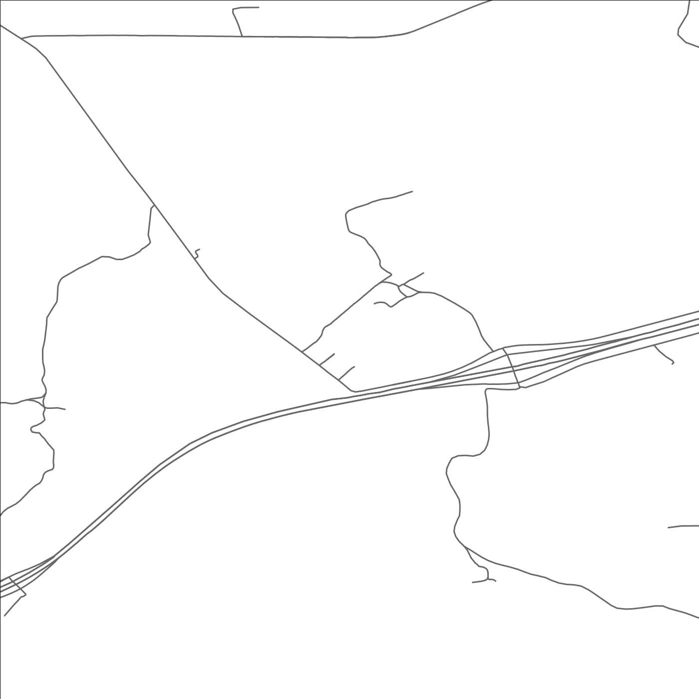 ROAD MAP OF SPRINGDALE, MONTANA BY MAPBAKES