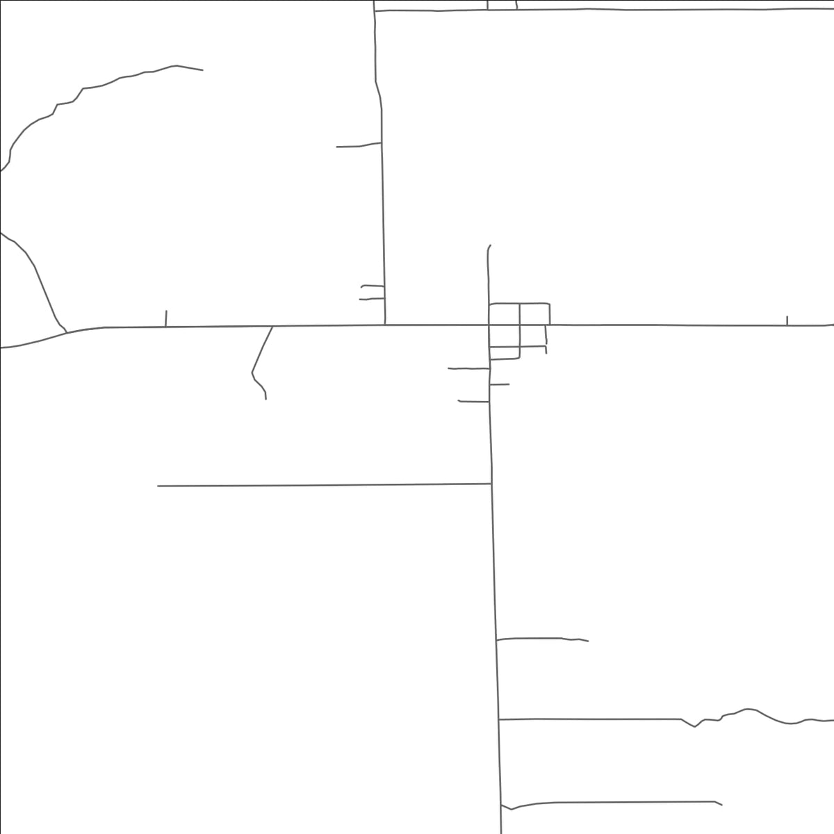 ROAD MAP OF ST. XAVIER, MONTANA BY MAPBAKES
