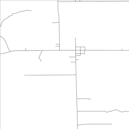 ROAD MAP OF ST. XAVIER, MONTANA BY MAPBAKES