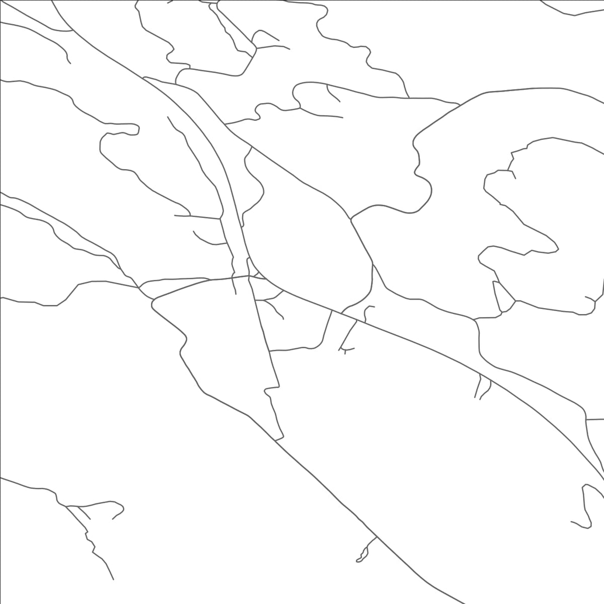 ROAD MAP OF STRYKER, MONTANA BY MAPBAKES