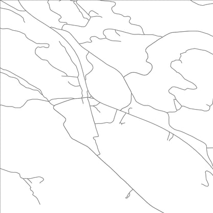 ROAD MAP OF STRYKER, MONTANA BY MAPBAKES
