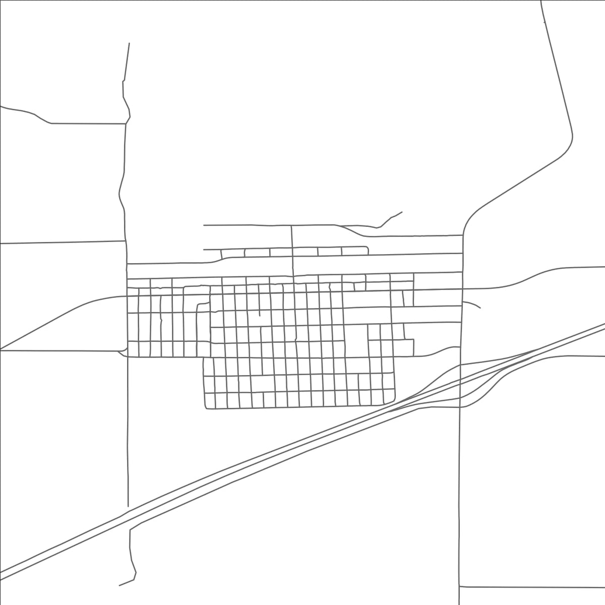 ROAD MAP OF TERRY, MONTANA BY MAPBAKES