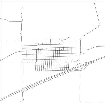 ROAD MAP OF TERRY, MONTANA BY MAPBAKES