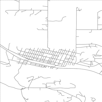 ROAD MAP OF THOMPSON FALLS, MONTANA BY MAPBAKES