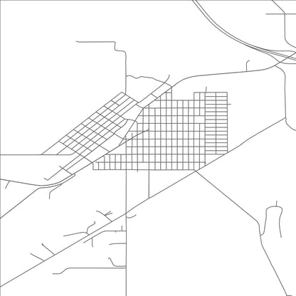 ROAD MAP OF THREE FORKS, MONTANA BY MAPBAKES