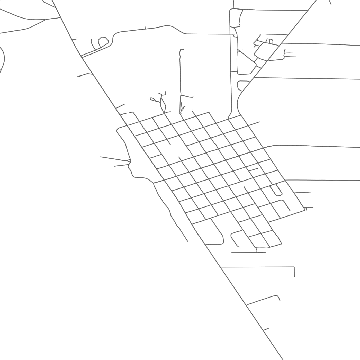 ROAD MAP OF TOWNSEND, MONTANA BY MAPBAKES