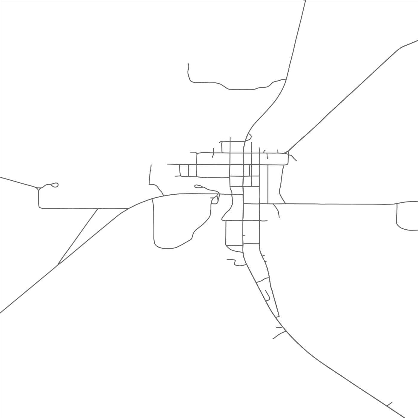 ROAD MAP OF TWIN BRIDGES, MONTANA BY MAPBAKES