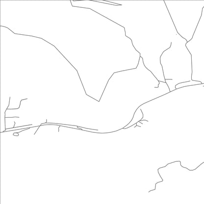 ROAD MAP OF TWIN CREEKS, MONTANA BY MAPBAKES