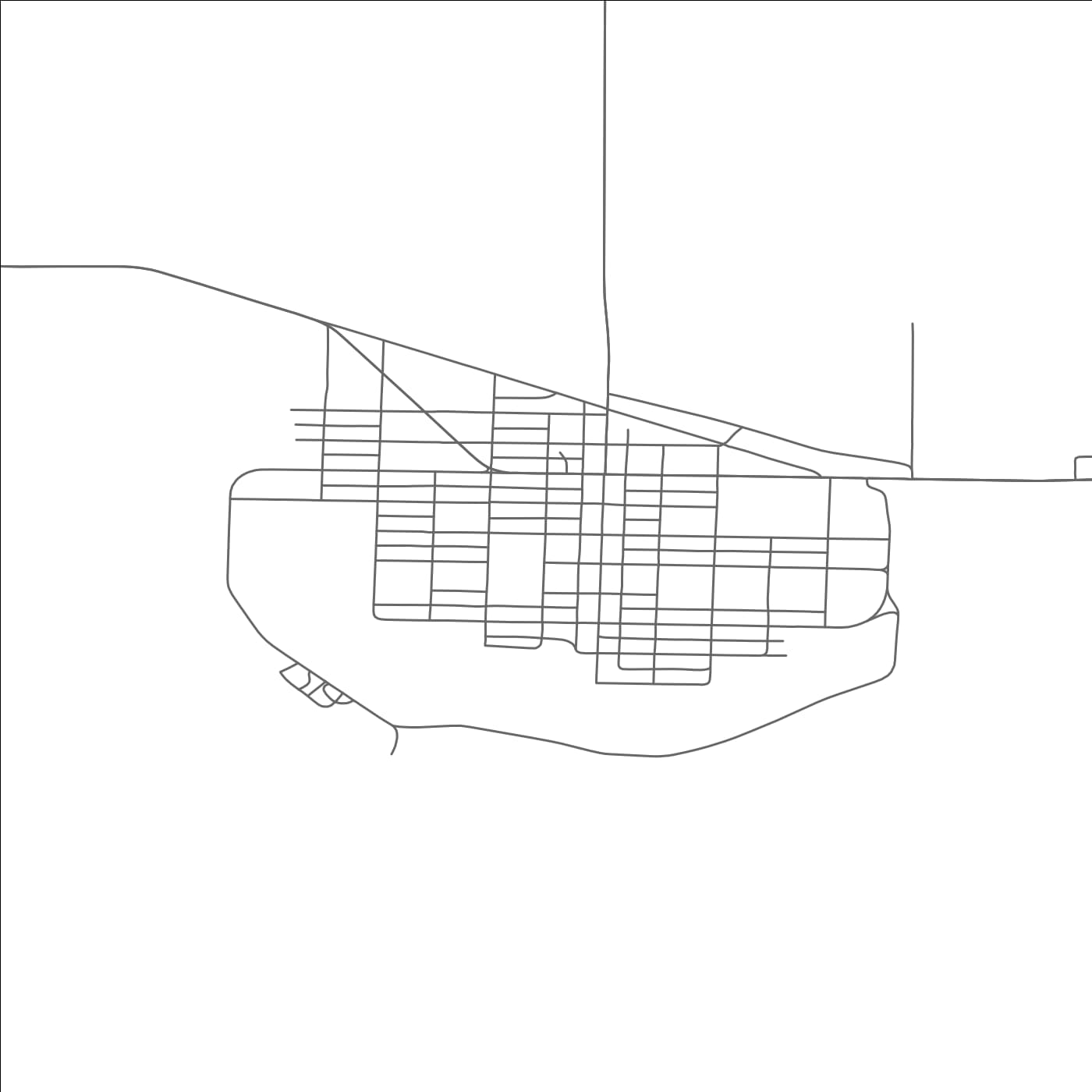 ROAD MAP OF VALIER, MONTANA BY MAPBAKES