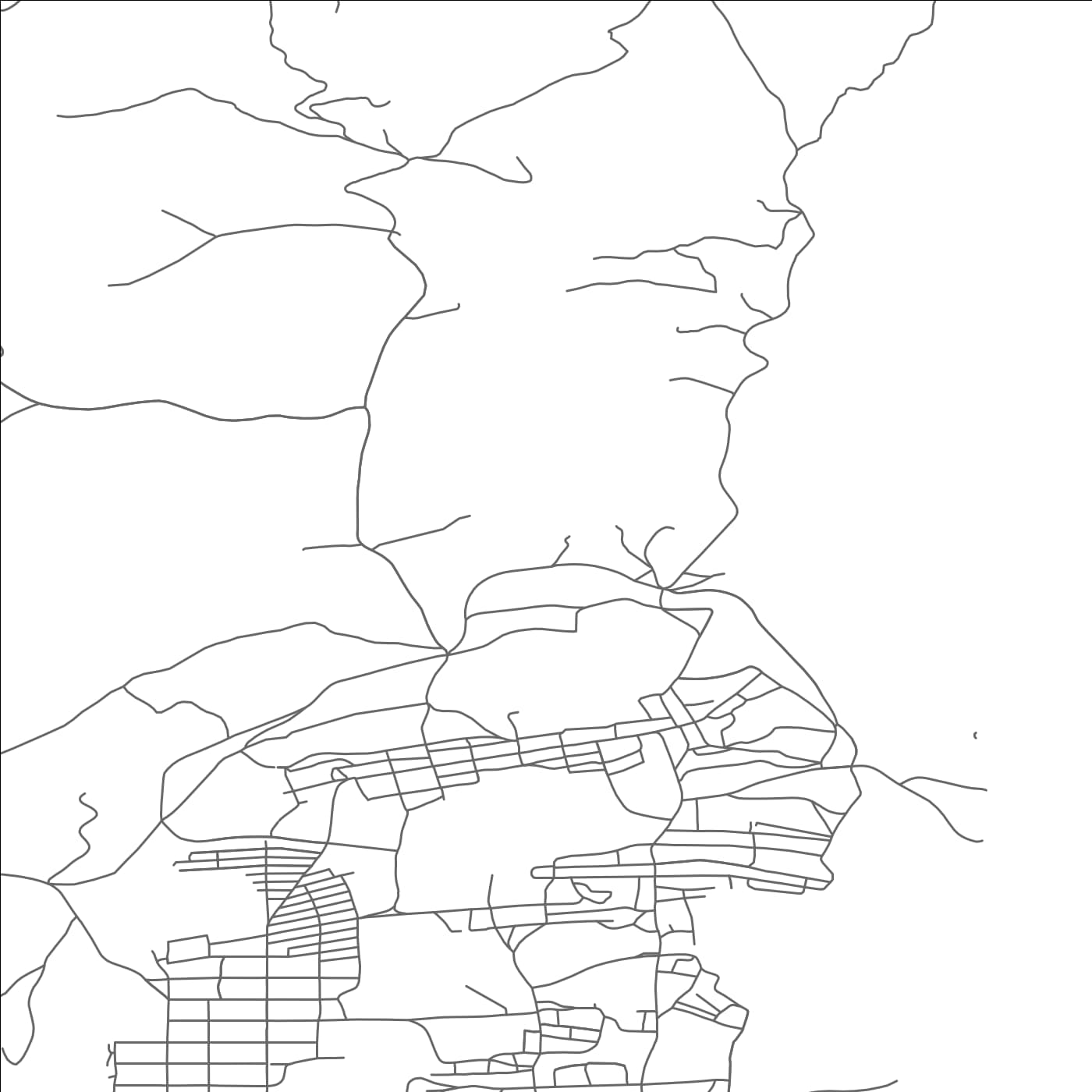 ROAD MAP OF WALKERVILLE, MONTANA BY MAPBAKES