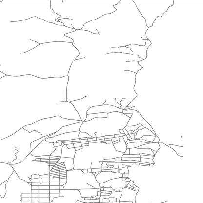 ROAD MAP OF WALKERVILLE, MONTANA BY MAPBAKES