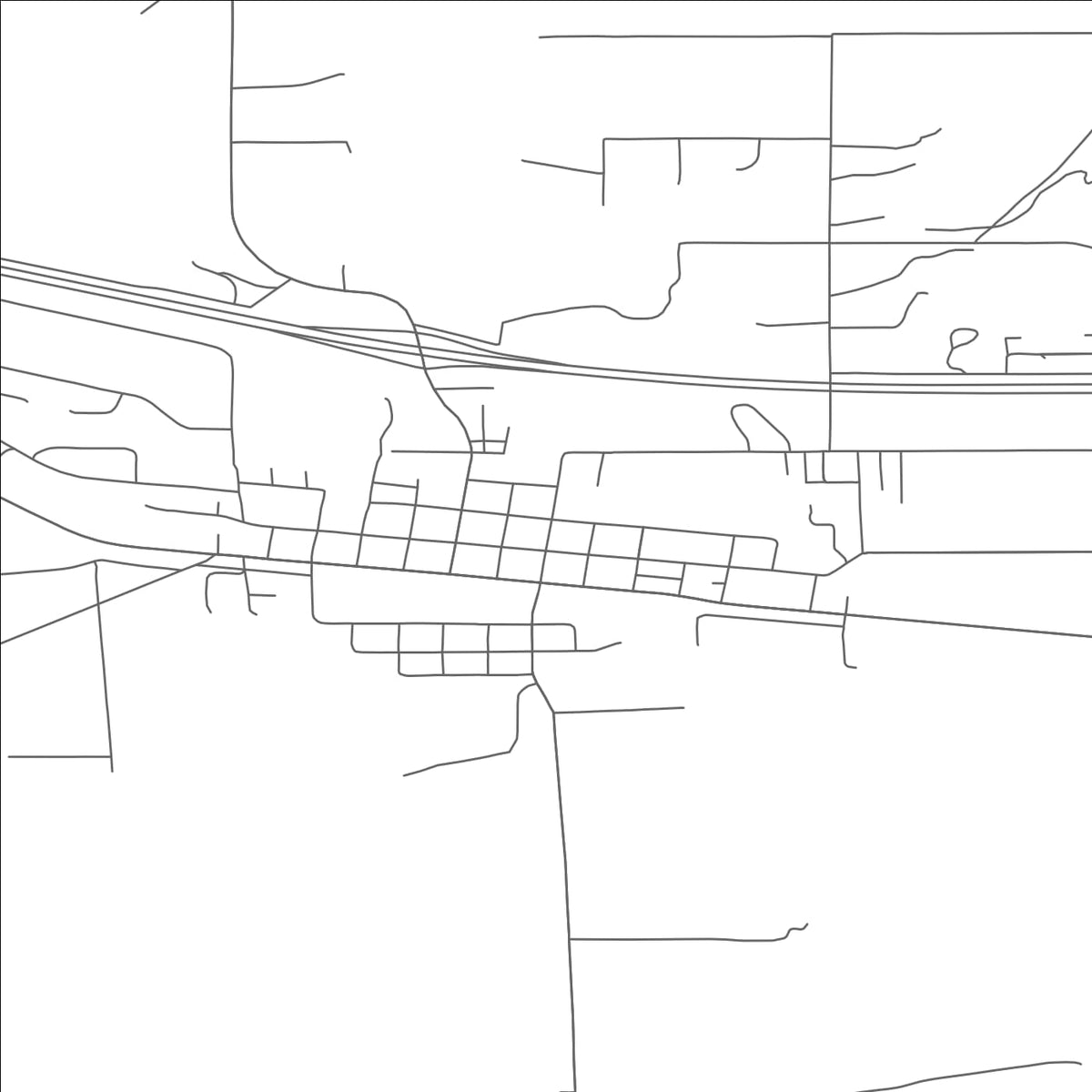 ROAD MAP OF WHITEHALL, MONTANA BY MAPBAKES
