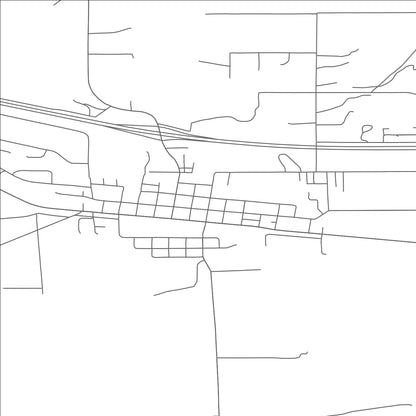 ROAD MAP OF WHITEHALL, MONTANA BY MAPBAKES