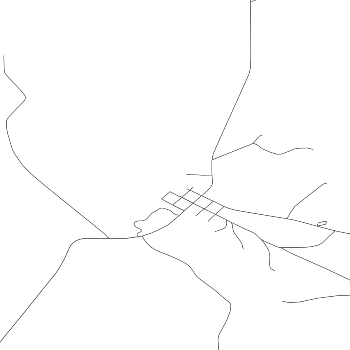 ROAD MAP OF WHITEWATER, MONTANA BY MAPBAKES