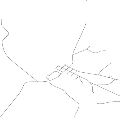 ROAD MAP OF WHITEWATER, MONTANA BY MAPBAKES