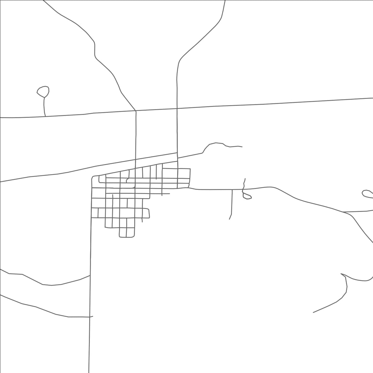 ROAD MAP OF WINNETT, MONTANA BY MAPBAKES