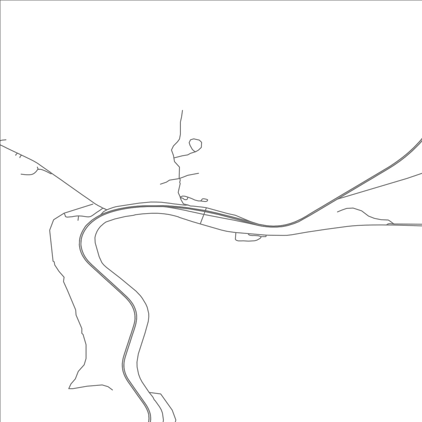 ROAD MAP OF WOLF CREEK, MONTANA BY MAPBAKES