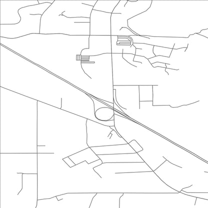 ROAD MAP OF WYE, MONTANA BY MAPBAKES