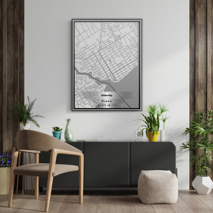ROAD MAP OF DUBOVKA, RUSSIA BY MAPBAKES