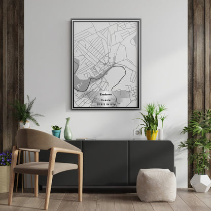 ROAD MAP OF KONDROVO, RUSSIA BY MAPBAKES