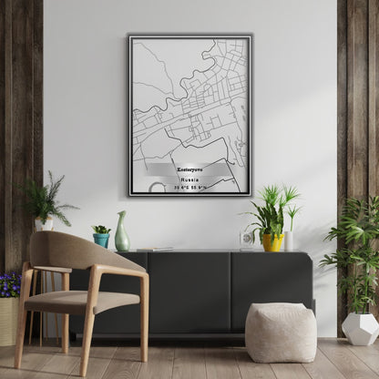 ROAD MAP OF KOSTERYOVO, RUSSIA BY MAPBAKES
