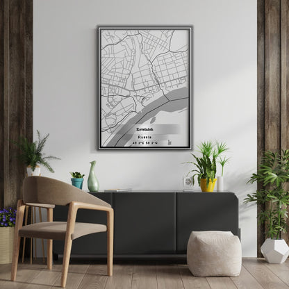 ROAD MAP OF KOTELNICH, RUSSIA BY MAPBAKES